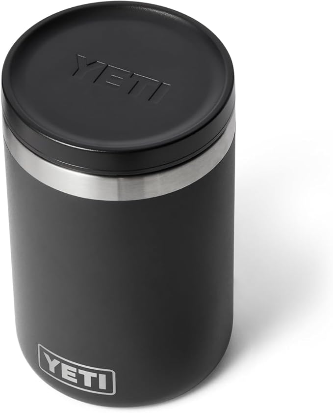 YETI Rambler 16 oz Food Jar, Vacuum Insulated, Stainless Steel, With Airtight Lid, Black