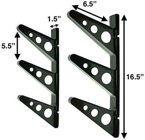 StoreYourBoard Lacrosse Stick Wall Storage Rack, Lax Sticks Pads and Equipment, Home and Garage Organizer Mount