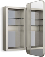 Kohler 35569-BGL Verdera® Framed Bathroom Medicine Cabinet with Mirror, Rectangle Design, Adjustable Shelves, Bathroom Storage, 15 in. W x 30 in. H, Brushed Nickel