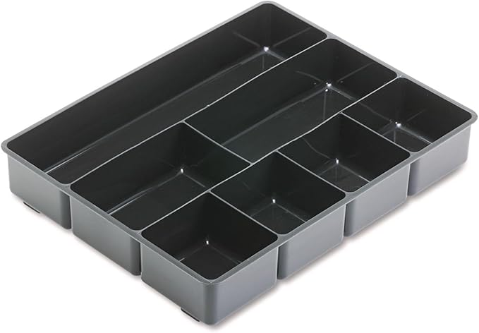 Rubbermaid 11906Ros Extra Deep Desk Drawer Director Tray, Plastic, Black