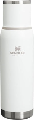 Stanley Adventure-To-Go Vacuum Bottle 1.1 qt | Wide Mouth with Leakproof Cup Lid | Keep Drinks Hot or Cold | Packable for Travel | Insulated Stainless Steel Thermal Bottle | BPA-Free | Frost