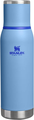 Stanley Adventure-To-Go Vacuum Bottle 25 oz | Wide Mouth with Leakproof Cup Lid | Keep Drinks Hot or Cold | Packable for Travel | Insulated Stainless Steel Thermal Bottle | BPA-Free | Blue Sky