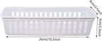FEOOWV Classroom Pencil or Rubber Organizer Basket Trays, Office Supply Baskets Organization Trays for Home School Classroom Office 12 Pack (White)