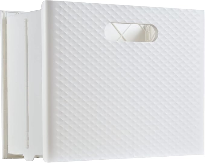 Pendaflex Mobile File Box with Handles, Easy Set Up, Collapse Down and Store Away, 13"W x 10"H x 6.5"D, Holds Letter Size Files, White (126119)