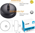 JOOM Retractable Clothesline Stainless Steel Heavy Duty 9Feet(MAX) for Hanging Drying in Bathroom Laundry Hotels, Chrome Finish,Round Style (Brushed Black)
