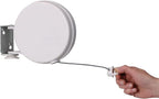 Household Essentials Single Line Retractable Clothesline for Hanging Laundry, 40 Feet, White