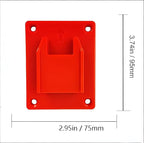 10PC Battery Holder and Tool Holder for Milwaukee M18 18V Power Hanger wall Mount Organizer Storage Shelf with Screws