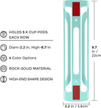 K Cup Holder for Keurig: Coffee Pod Holder for Counter Small Space - Kcup holders for Wall Mount (2, Oasis Blue)