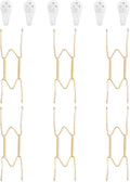 Bilillo 6 Pack Plate Hangers for The Wall, Suitable for 8-10 inch Art Plate, Stainless Steel Invisible Heavy Duty Wire Plate Holder with Wall Hooks, Plate Hangers for Displaying Plates, Platter, Dish