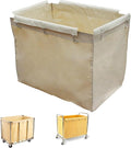 Removable Waterproof Liner Bag for Rolling Laundry Basket, Commercial Laundry Cart Replacement Liner Bag, Detachable Storage Bags(Beige)