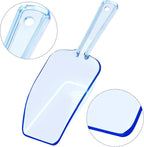 Ice Scoop Candy Buffet Containers Scoopers, Hmxpls Blue Plastic Scoop for Popcorn Cookie Candy Buckets, Podpocket Acrylic Large Scoops for Parties Wedding Bar Jars Freezer Dry Goods （6 Pack 7.5 In ）