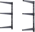 Minimalistic Black Shelf Brackets by Delta Cycle, Set of 6 Fully Adjustable 12-inch Heavy Duty Shelf Brackets, Holds Up to 480 lbs, Modern Shelf Bracket for Wood Shelves