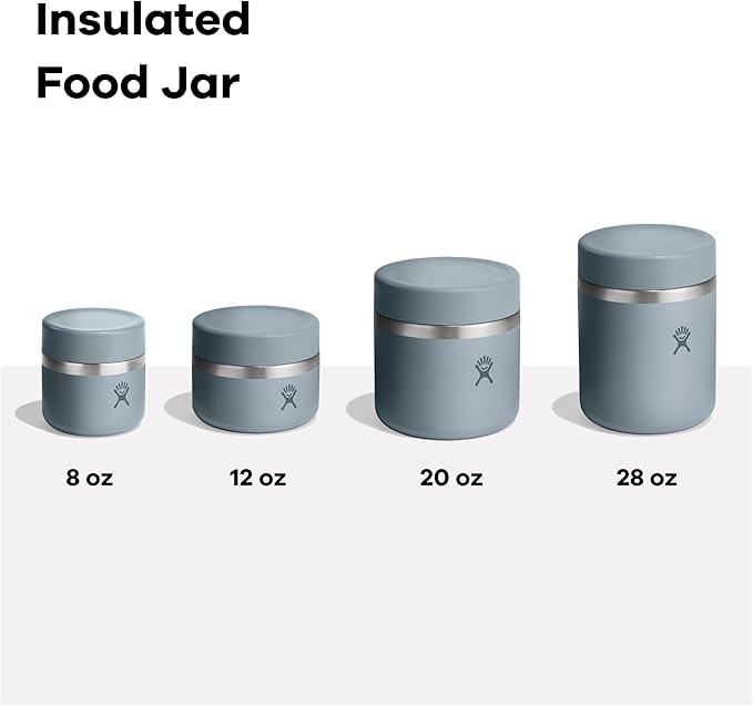 Hydro Flask Food Jar – Insulated Stainless Steel, Snack Travel Container for Hot Food & Soup 28 Oz Oat Tan