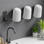 4PCS Mug Hooks Wall-Mounted Mug Holder, Coffee Cups Holder Hanger no Drilling,Toothbrush and Cup Organizer,Storage Hooks for Kitchen, Living Room, Office(Black-1cup)