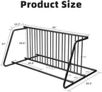 Commercial Grid Bike Rack-59" Length Single & Double Sided 10 Holders Floor Bike Parking Rack Stand, Bicycle Storage Stand for Garage,Store,School,Park Storage & Universities Power Coated Steel