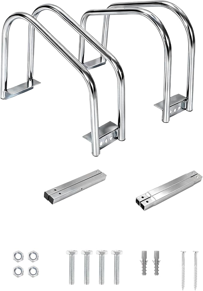 Bike Floor Stand, Freestanding Bike Parking Rack for Garage, Heavy Duty Bicycle Storage Organizer Fit 22-28" Wheels & 2.2" Tire Width,Indoor Outdoor Bike Storage Stand for Home, Apartment, Bike Shop