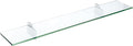 Spancraft Glass R-6x18-Chrome Raven Glass Shelf, 6" x 18", Chrome