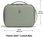 Hydro Flask Carry Out Lunch Box – Insulated Adult Lunch Cooler for Men and Women 5 L Beachplum Black