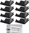 Post Inserts Connectors - PP Plastic, Injection Molded, Sturdy Support - Black, 8 Post Caps, Compatible with Whalen and Costco 5 Shelf Shelving Unit