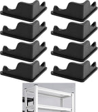 Post Inserts Connectors - PP Plastic, Injection Molded, Sturdy Support - Black, 8 Post Caps, Compatible with Whalen and Costco 5 Shelf Shelving Unit