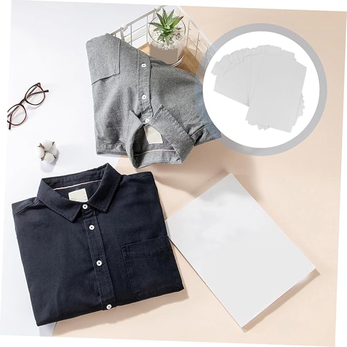 50pcs Cardboard Shirt Insert Board T-Shirt Paper Liner Folding Paperboard Laundry Organizer