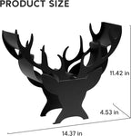 Antler Animal Decorative Toilet Paper Holder Stand,Metal FreeStanding Toilet Paper Holder for 8 Roll,Toliet Paper Roll Storage Organizer,Bathroom Farmhouse Decor Floor Accessories Rack