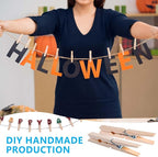 SenseYo 200 Pcs 1.9 Inch Wooden Clothespins Clips for Hanging Clothes, Craft, Home