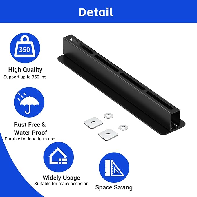 5 Pack Overhead Storage Rack, Ceiling Rack for Utility Bins Organization, Heavy Duty Garage Storage Supports Most Containers (for 4 Bins)