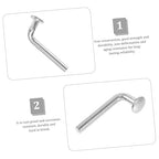 HEALLILY 200 Pcs Pallet Rack Drop Pin Safety Bolts for Warehouse Shelving Heavy Duty Iron Beam Locker Clips 1.65 X 0.66 X 0.86 Inches Silver