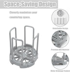 Zoyiancy 2Pcs Adjustable Bowl Rack, Plate Storage Rack, Dinner Plates Organizer, Dish Dryer Storage Bowl Holder for Kitchen Countertop Cabinet Shelf