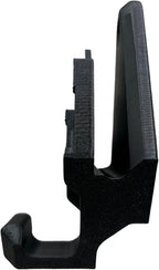 Snow Ski Wall Rack with Hooks – Extra-Wide Mounts for All Skis – Mountain Design (Black & White) – Wall-Mounted Ski Storage, Organizer & Display Decor
