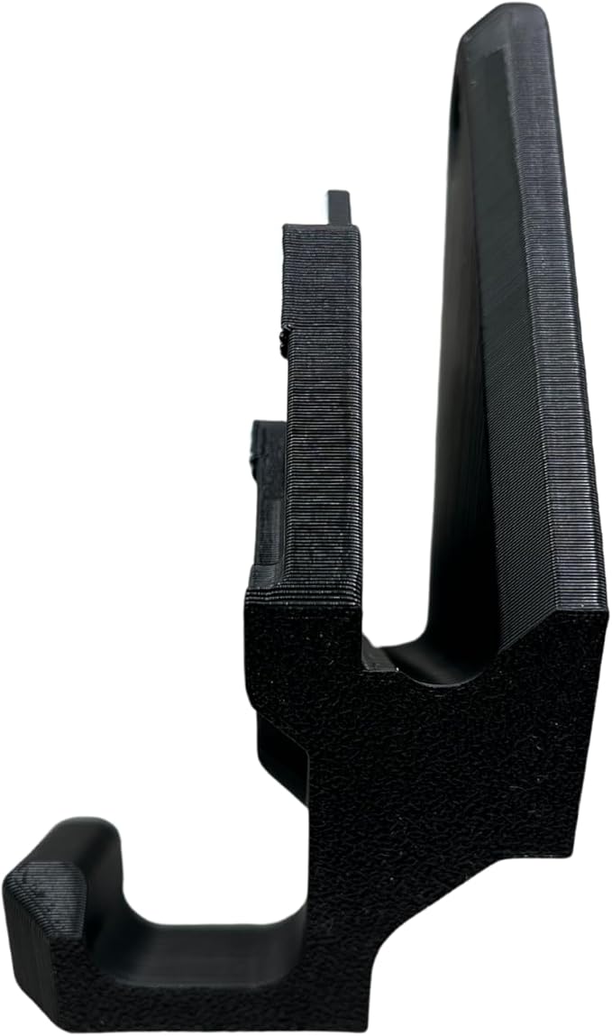 Snow Ski Wall Rack with Hooks – Extra-Wide Mounts for All Skis – Mountain Design (Black & White) – Wall-Mounted Ski Storage, Organizer & Display Decor