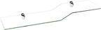 Spancraft Glass Sparrow6x18-Brushed Steel Sparrow Bent Glass Shelf, Brushed Steel Bracket, 6" x 18"
