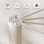 Tripod Clothes Drying Rack, Garment Rack Portable and Foldable Space Saving Laundry Drying Rack - Dryer Rack Clothing Floor Folding Balcony Bedroom Household (Silver(Aluminum), 12 rods)