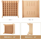 Paint Rack Organizer with 49 Holes Suitable for 10ml TAMIYA/10ml MR HOBBY/18ml MR HOBBY, Model Tool Storage with MDF Material, Craft Paint Holder Rack GK13