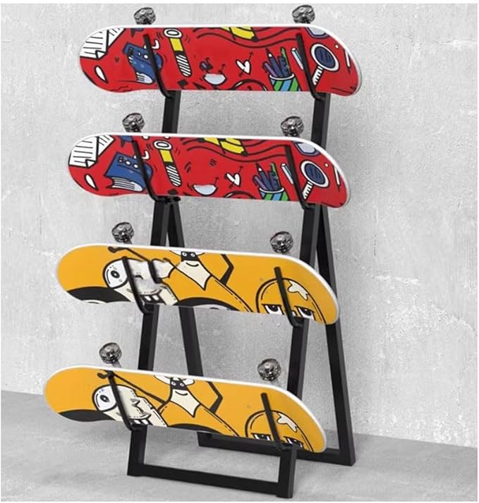 Metal Ski and Snowboard Storage Rack - Floor Display Stand for Garage/Shop, Silver, 30x123cm - Durable Ski Mount for Organized Snowboard Storage