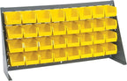 Quantum Storage Systems QBR-3619-210-32YL Ultra Bin Complete Bench Rack Package with 32 Ultra Bins, 36" x 8" x 19" , Yellow