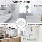 SAYAYO Glass Corner Shelf for Wall, 10 X 10 Inch Chrome Tempered Floating Glass Shelves for Bathroom 1 Pack, Clear