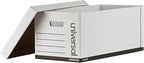 Universal 95220 Lift-Off Lid File Storage Box, Letter, Fiberboard, White, 12/Carton