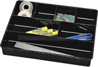 Rubbermaid 11906Ros Extra Deep Desk Drawer Director Tray, Plastic, Black