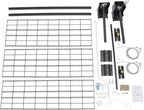 Overhead Garage Storage Rack Metal Garage Ceiling Storage Rack Ceiling Shelf Overhead Organization 250lbs Load Bearing Capacity Max Adjustable Height: 96in (48 * 48in L*W, Matte Black)