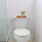 Rattan Bathroom Vanity Trays Toilet Tank Baskets Long Narrow Hand Towel Storage Basket for Storage, Decorative (Natural 10.2 x 4.9 x 1.6 inch)