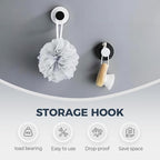 Suction Cup Hooks for Wreaths on Glass, 2025 New No Drill Suction Cup Hooks for Shower, Wreath Hanger Holder for Front Door, Upgraded Towel Hooks for Window Bathroom Mirrors (4, Yellow)
