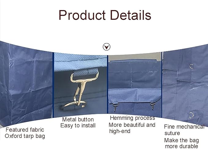 Waterproof Liner Bag for Rolling Laundry Basket, Replacement Liner for Commercial Laundry Cart, Detachable Storage Bag