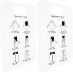 2pcs Shirt Folding Board Clothes Folder Pp Laundry Folding Tool for Home Use Purple