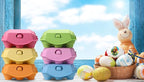 120 Pcs Colored Egg Cartons Half Dozen, Colorful Paper Pulp Cute Egg Basket Storage Container Holder, Easter Valentine Lover Gift Chicken Eggs Crate with Labels, Hold Up to 6 Huevos with Label Sticks