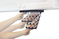 PERFECT POD EZ-Shelf Under Shelf Storage for K Cups, Space-Saving Under Counter Cabinet Coffee Pod Holder, 10.5" x 7.25" x 2", Holds 12 Cups