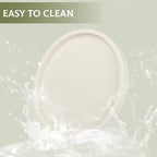 Silicone Bathroom Tray Round Vanity Tray Decorative Soap Holder Kitchen Countertop Organizer Coffee Table Decor for Candle, Perfume, Plant, 10 Inch, Beige