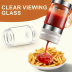 No-Drip Honey Dispenser, 2026 New Glass Honey Dispenser, No Drip Glass Honeys Dispensers with Stand, Maple Syrup Dispensers, Syrup and Jam, Honeys Container with Handle (Yellow)