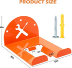 Trimmer Rack Wall Mount - Heavy Duty Wall Hanger for Grass Trimmer Garden Tools Chainsaw Hedge Trimmer 1 Pack Orange